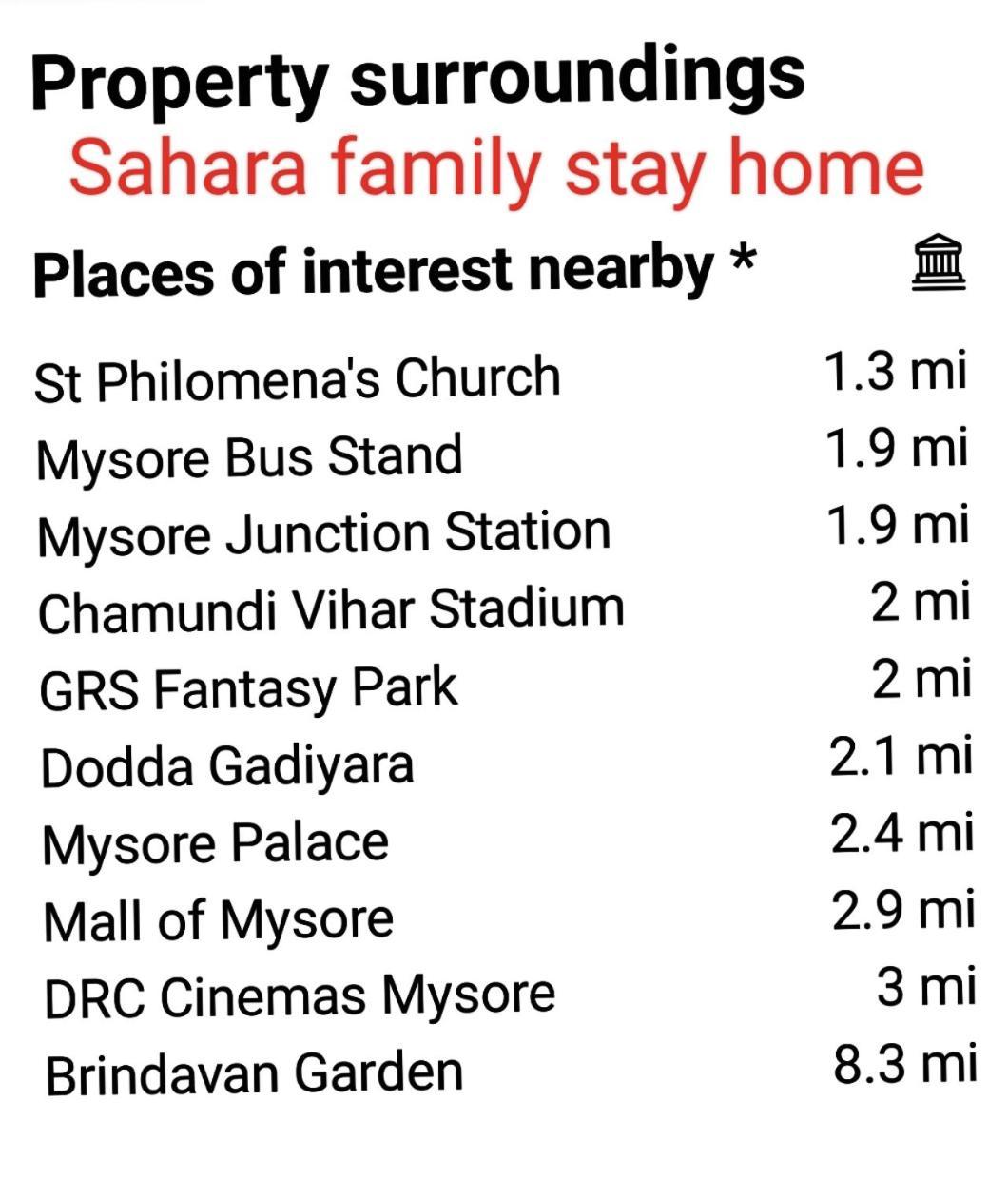 Sahara Family Homestay Mysore Luaran gambar